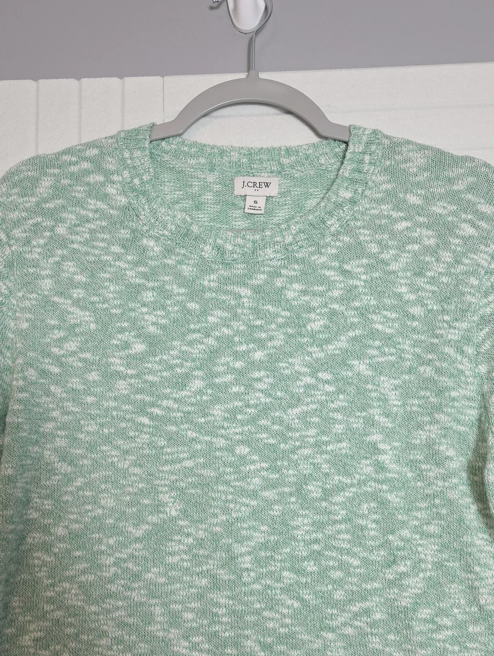 J. Crew Heather Green Sweater Size S
